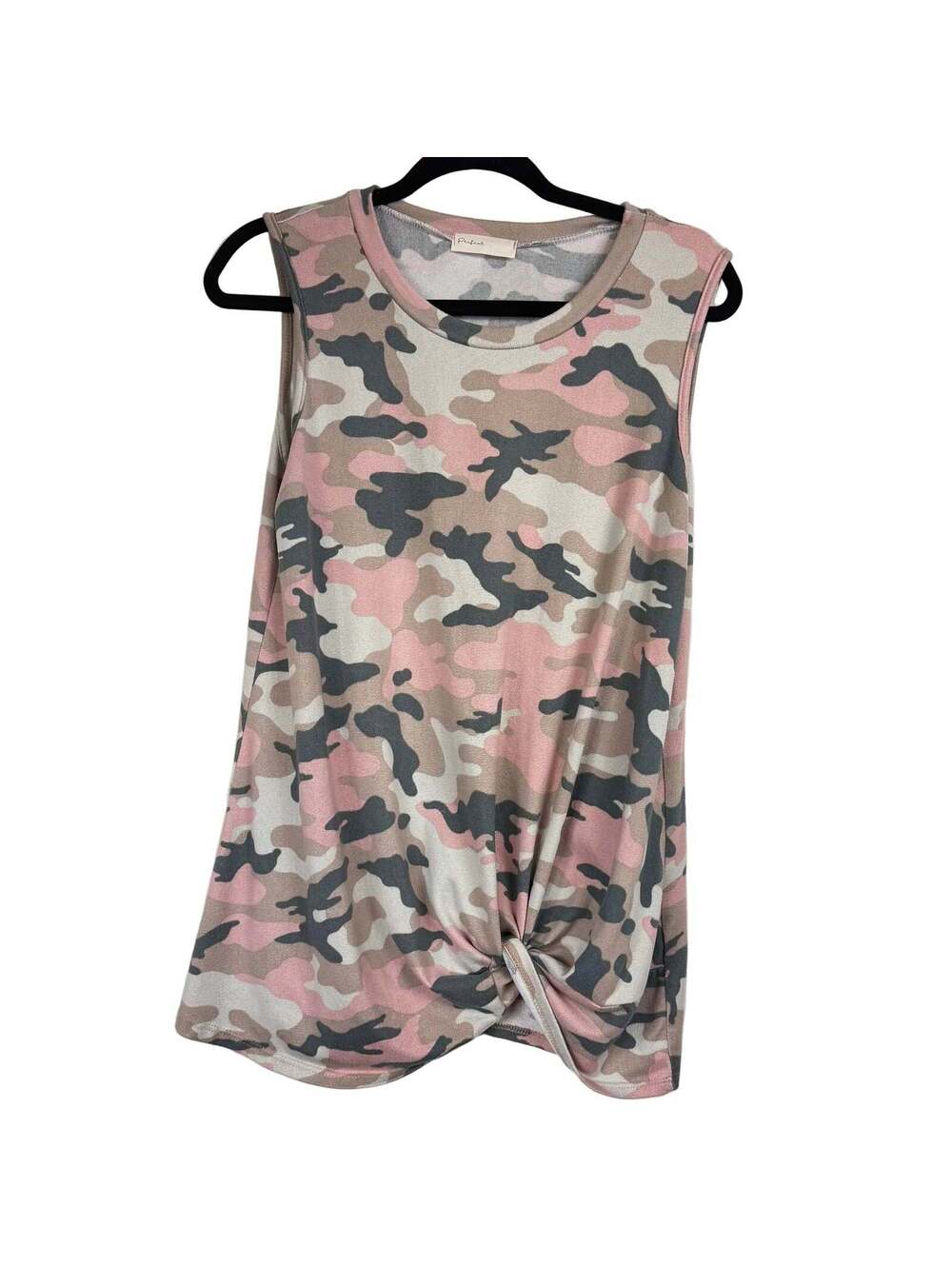 Perfect Peach Pink Sleeveless Blouse Women's Size Large